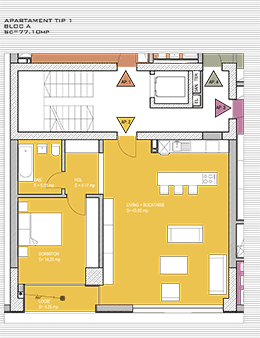 RAMS Residential Dudeşti - Plan etaj 2