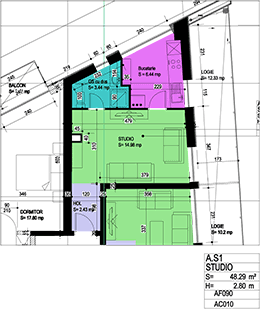 RAMS Residential Dudeşti -Plan etaj 1