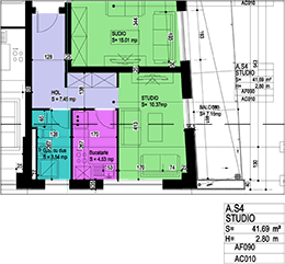 RAMS Residential Dudeşti - Plan etaj 2